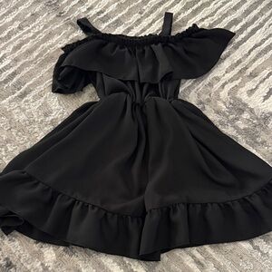 Elegant Black Off-Shoulder Dress